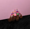 Pink Flora Nail S46-1317