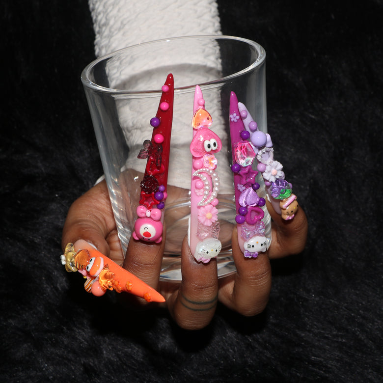 Cute Kuromi Nail S45-1271