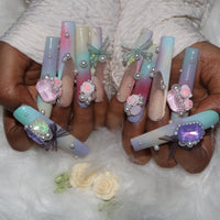 Pastel Gem Nail H43-1160
